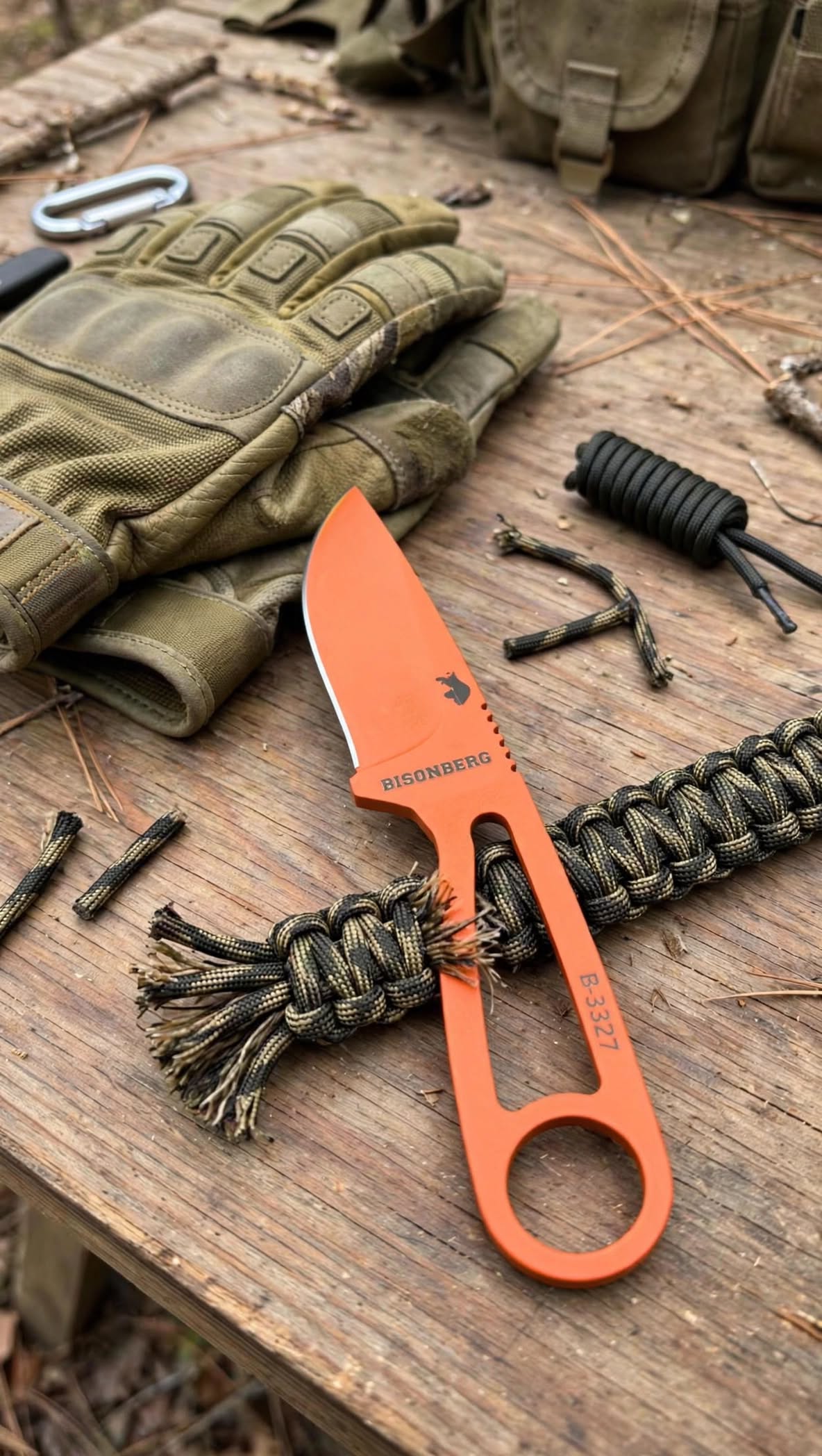 Bisonberg l  fixed Blade,Skeleton Handle,Kitchen Utility And Outdoor Camping Knife, Cutter|
