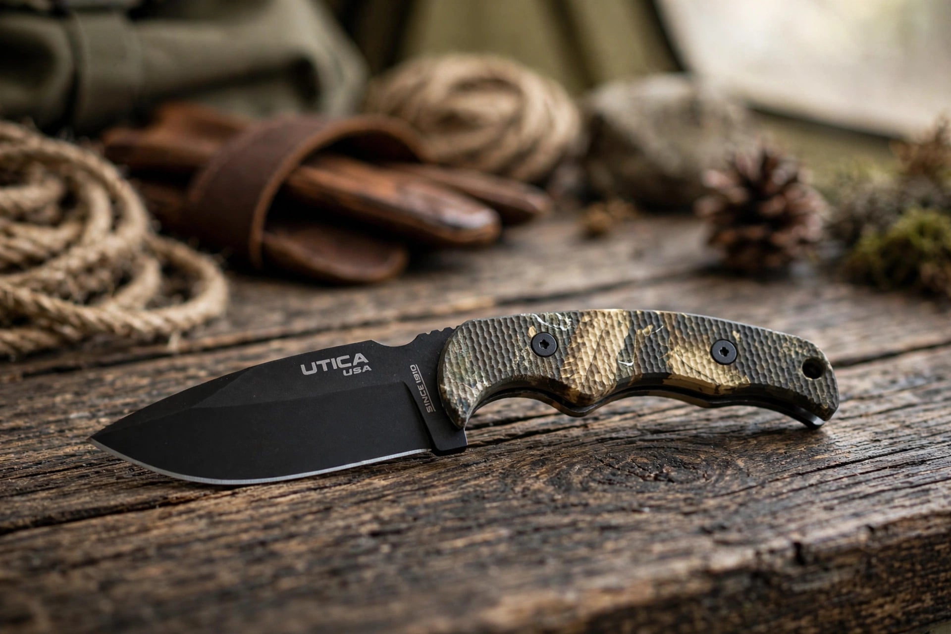 Bisonberg|BISONBERG Premium Refurbished  Fixed Blade Kitchen & Adventure Outdoor Camping Knife