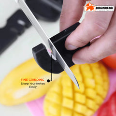 Manual Knife Sharpener, Kitchen Rod Sharpening Tool for Steel Knives image 2