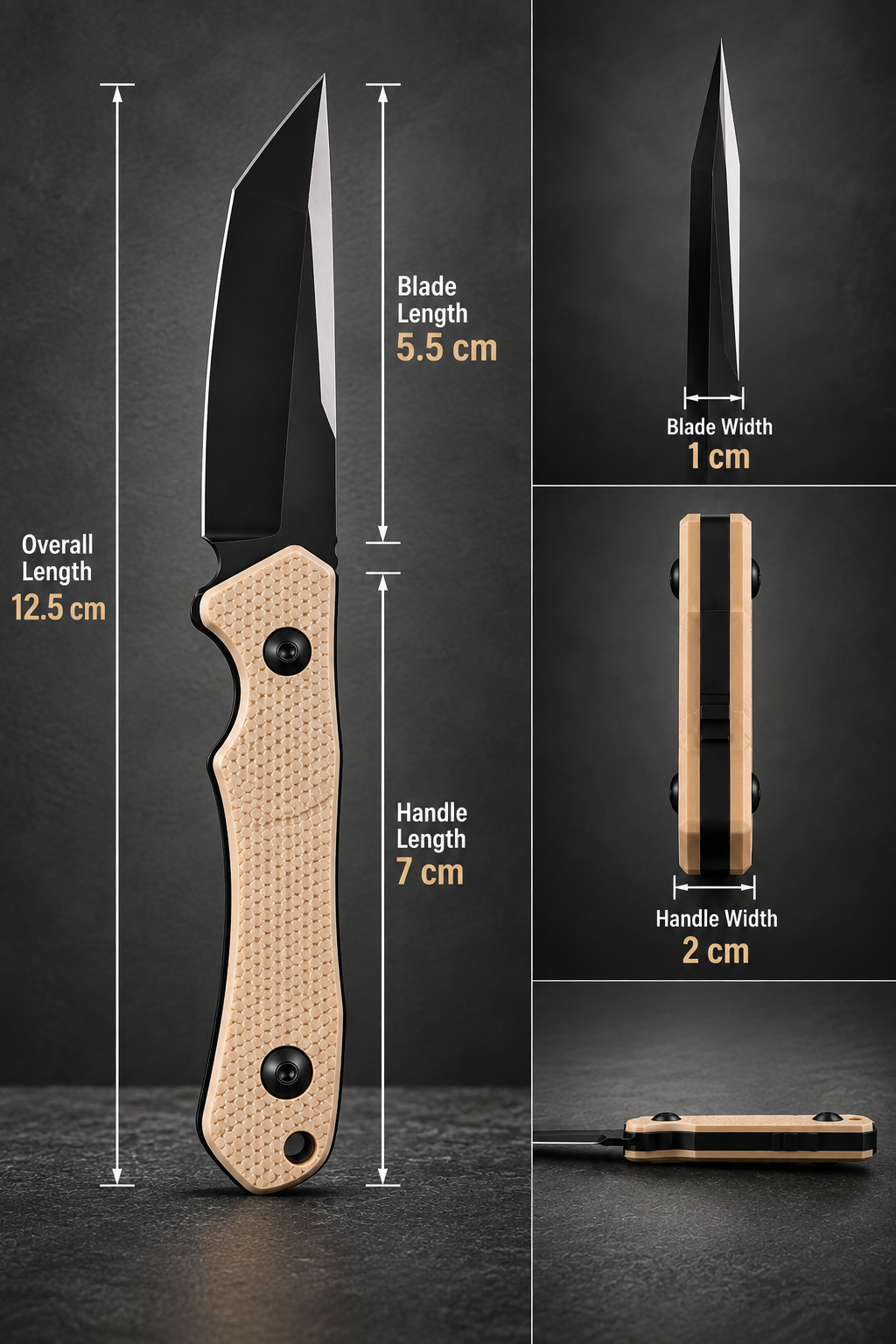 Bisonberg l Fixed Blade Refurbished  Knife  | Outdoor Camping,Hiking & Survival Knife