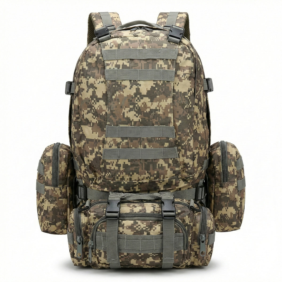 Bisonberg Tactical Military Backpack – Waterproof Camouflage Hiking & Camping Rucksack image 0