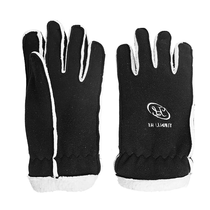 Winter Warm Men & Women Woolen Knitted Hand Gloves and Winter Wear Set Free Size - Protective Warm Hand Riding - Snow & Windproof image 0
