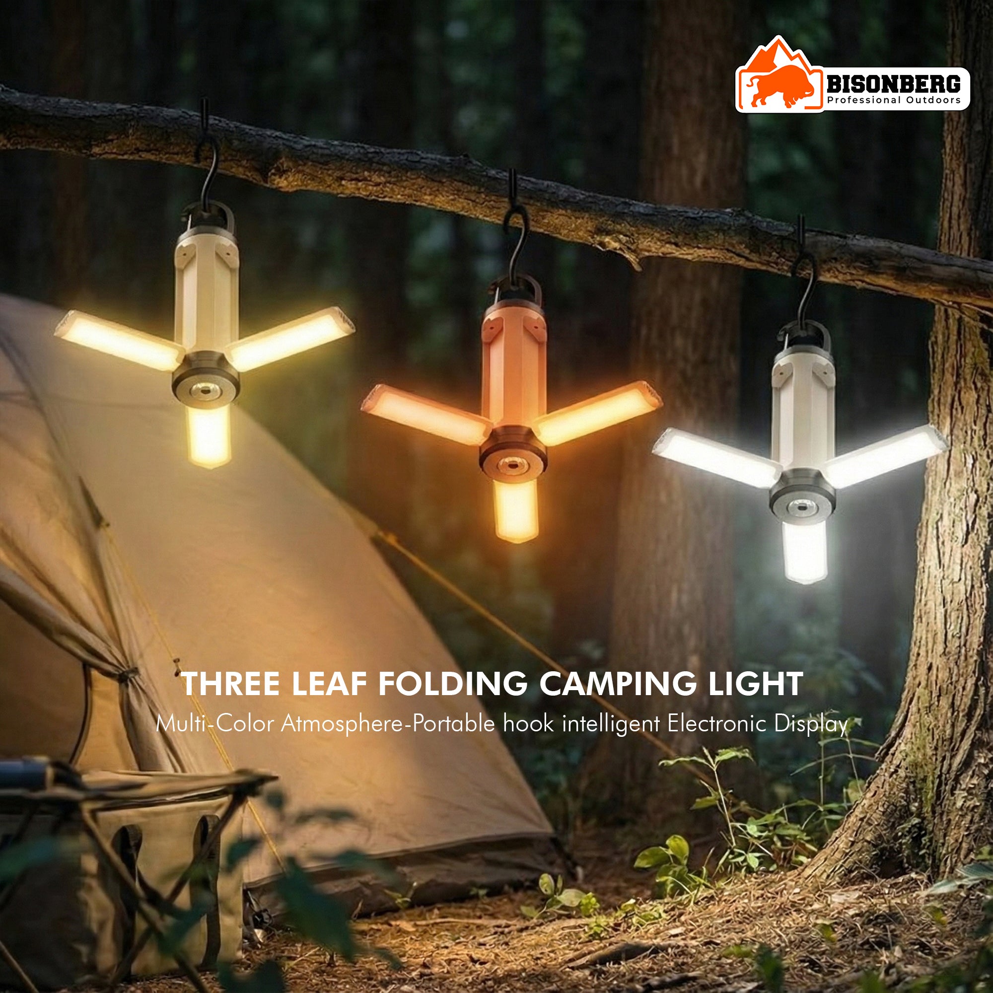 Rechargeable Camping Lantern – Portable LED Folding Outdoor Light image 3