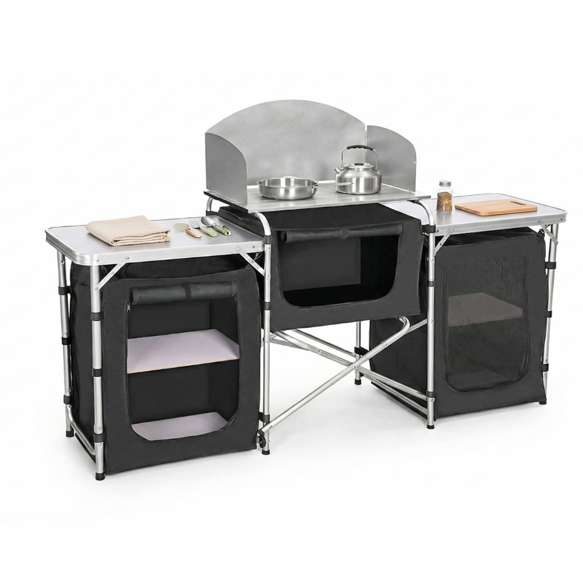 Foldable Camping Kitchen Table – Portable Outdoor Cooking Station image 0