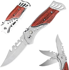 BISONBERG Kitchen Knife/Utility Knife for Kitchen Home Ideal for Portable -(with carabiner hook) image 1