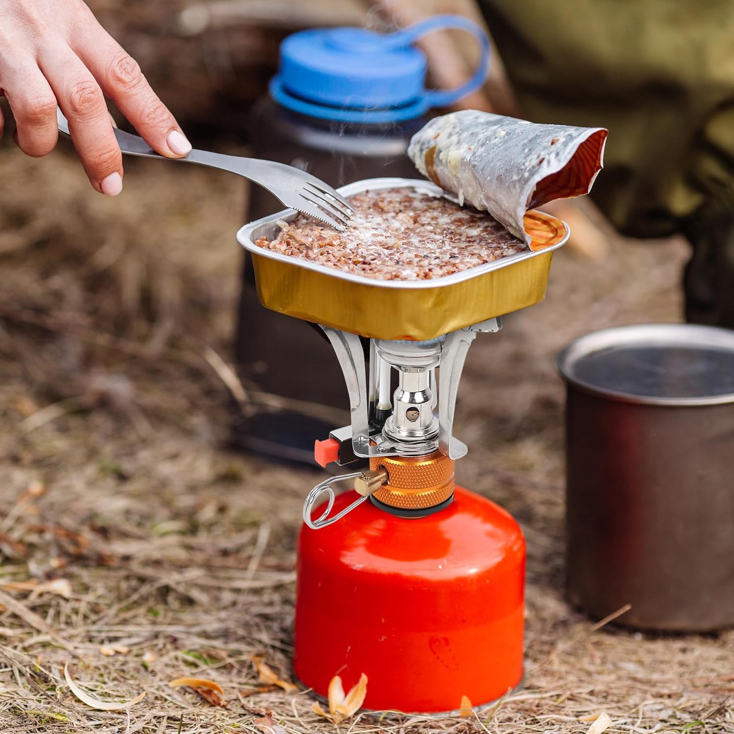 Portable Stove | Butane Gas Burner | Camping, Hiking, Picnic | Stainless Steel Body | Folding Furnace image 2
