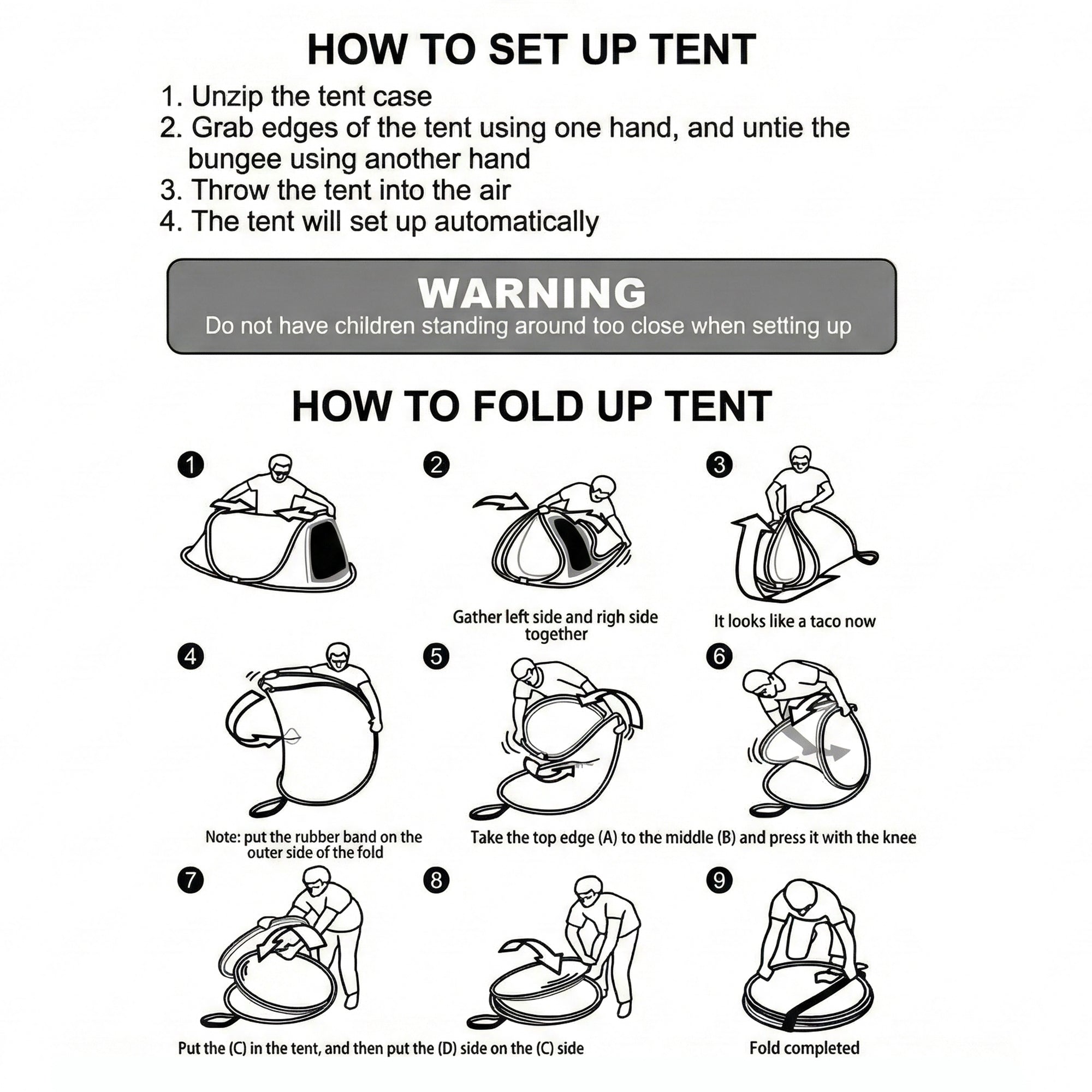 Instant Pop-Up Camping Tent – Waterproof Portable Outdoor Shelter image 3