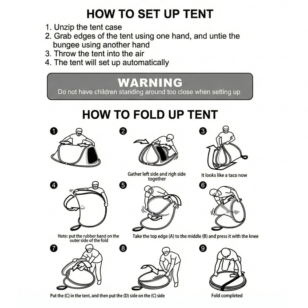 Instant Pop-Up Camping Tent – Waterproof Portable Outdoor Shelter image 3