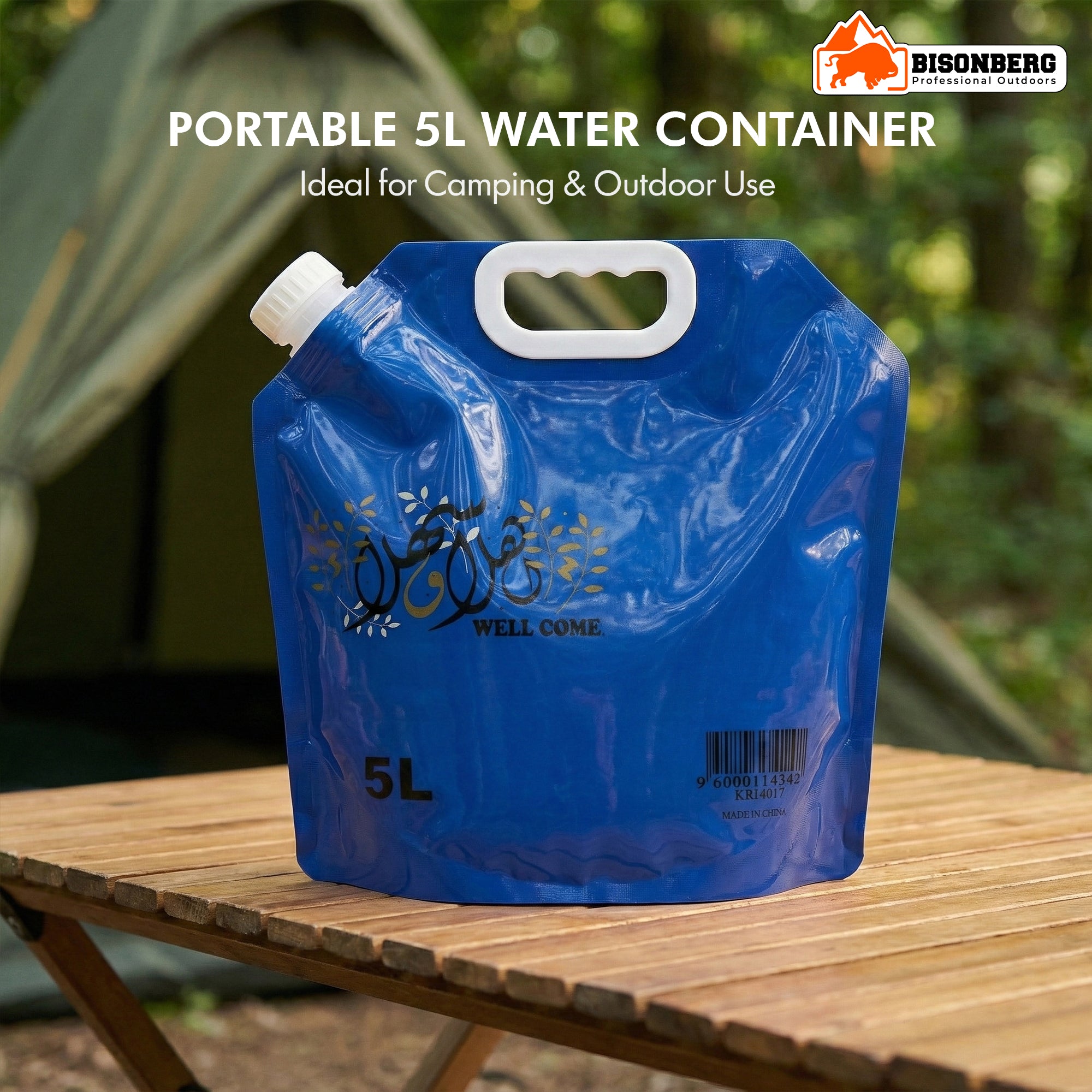 5L Foldable Water Container – Portable Camping Water Bag image 1