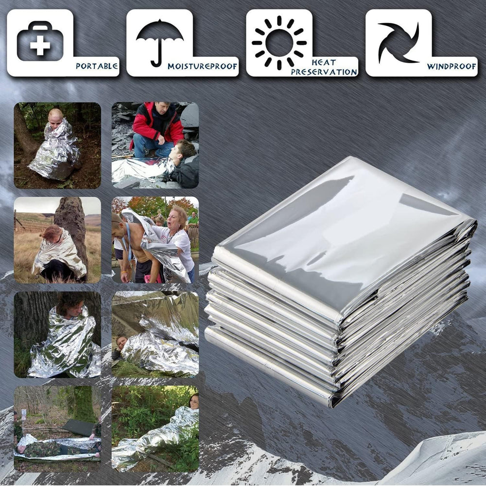Emergency Blanket Thermal Survival Sheet | Waterproof, Windproof & Compact image 1