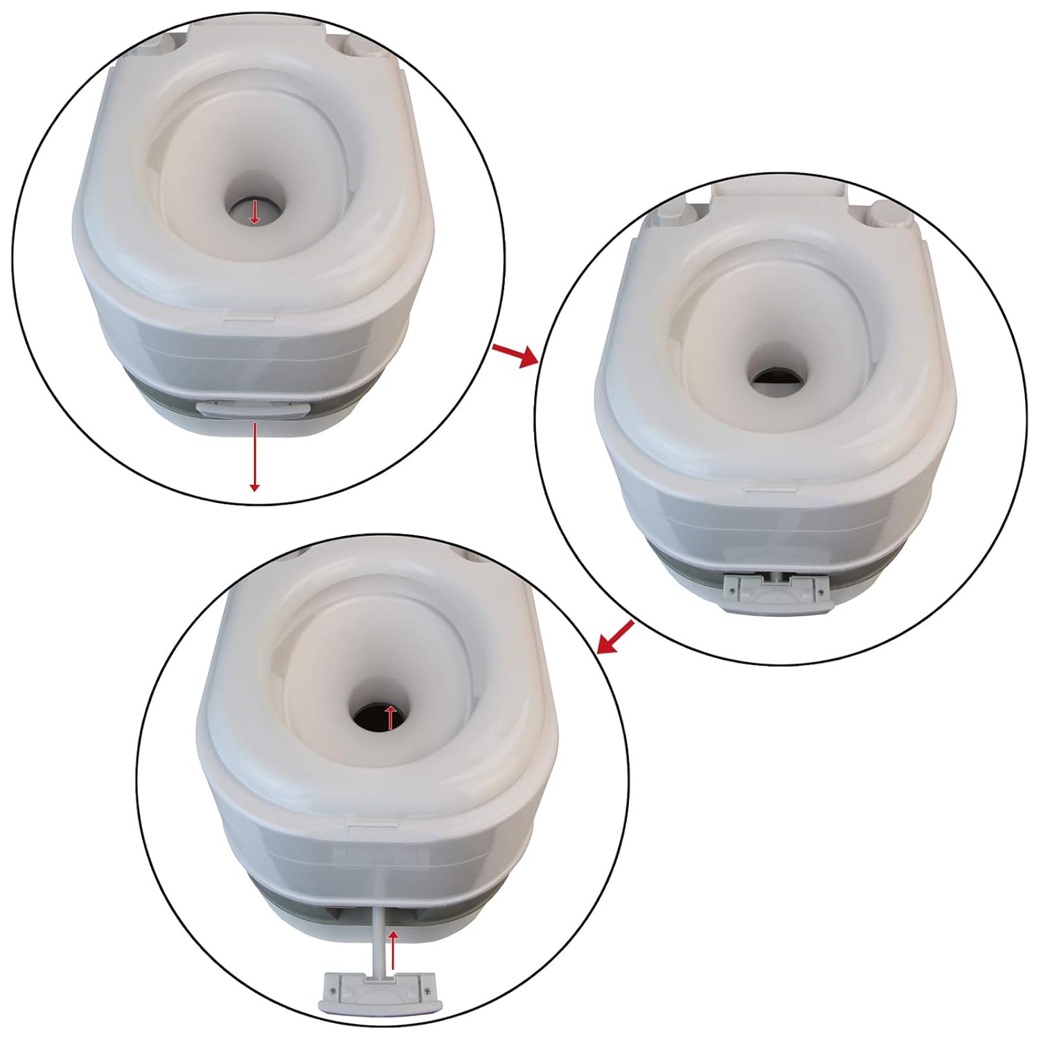 Portable Camping Toilet with Lid – Compact Travel & Outdoor Commode image 1