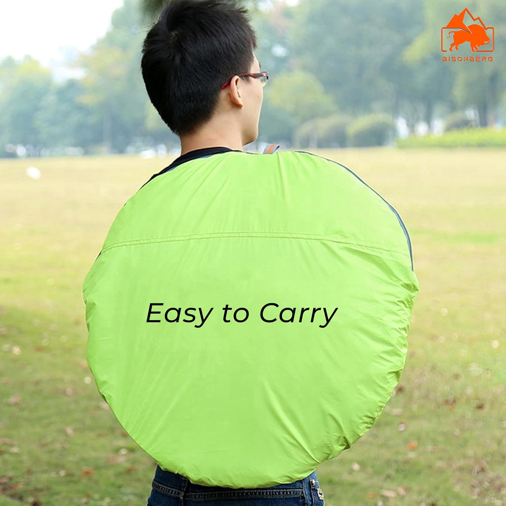 Portable Tent for Camping/5-10 Minutes Easy Setup/Waterproof Tent for Camping/Ideal for Outdoor Picnic, Hiking, Trekking - Ideal for 3-4 Persons image 3