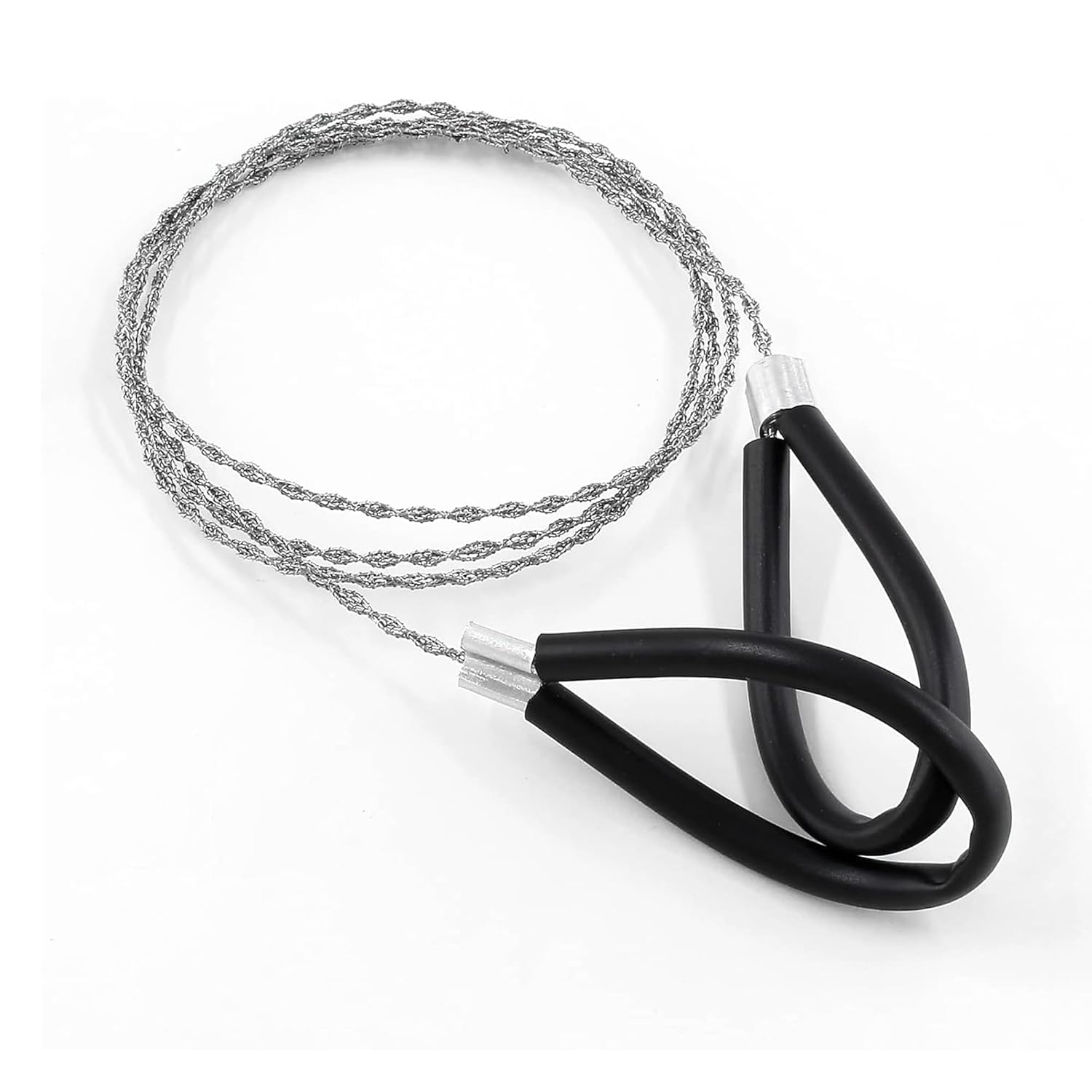 Bisonberg Tree Cutter wire Outdoor Emergency Survival trees cutter String Rope, Cable Chain Saw for Wood, Tree Limbs, PVC Pipe Cutting Tool - stainless steel Wire(1pcs) image 0