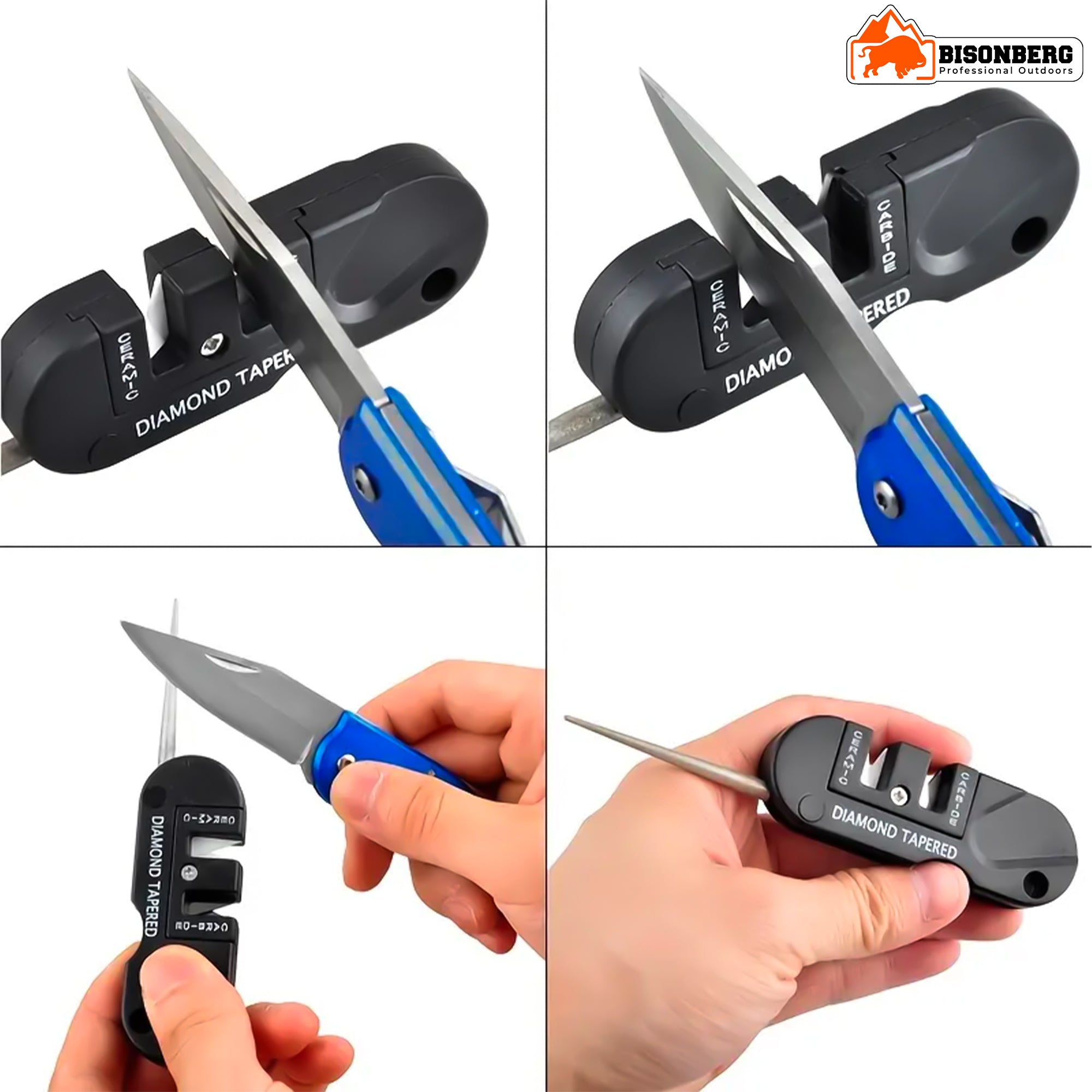 Manual Knife Sharpener, Kitchen Rod Sharpening Tool for Steel Knives image 5