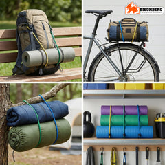 Heavy-Duty Elastic Bungee Cords with Hooks – Multi-Color Tie-Down Straps image 1