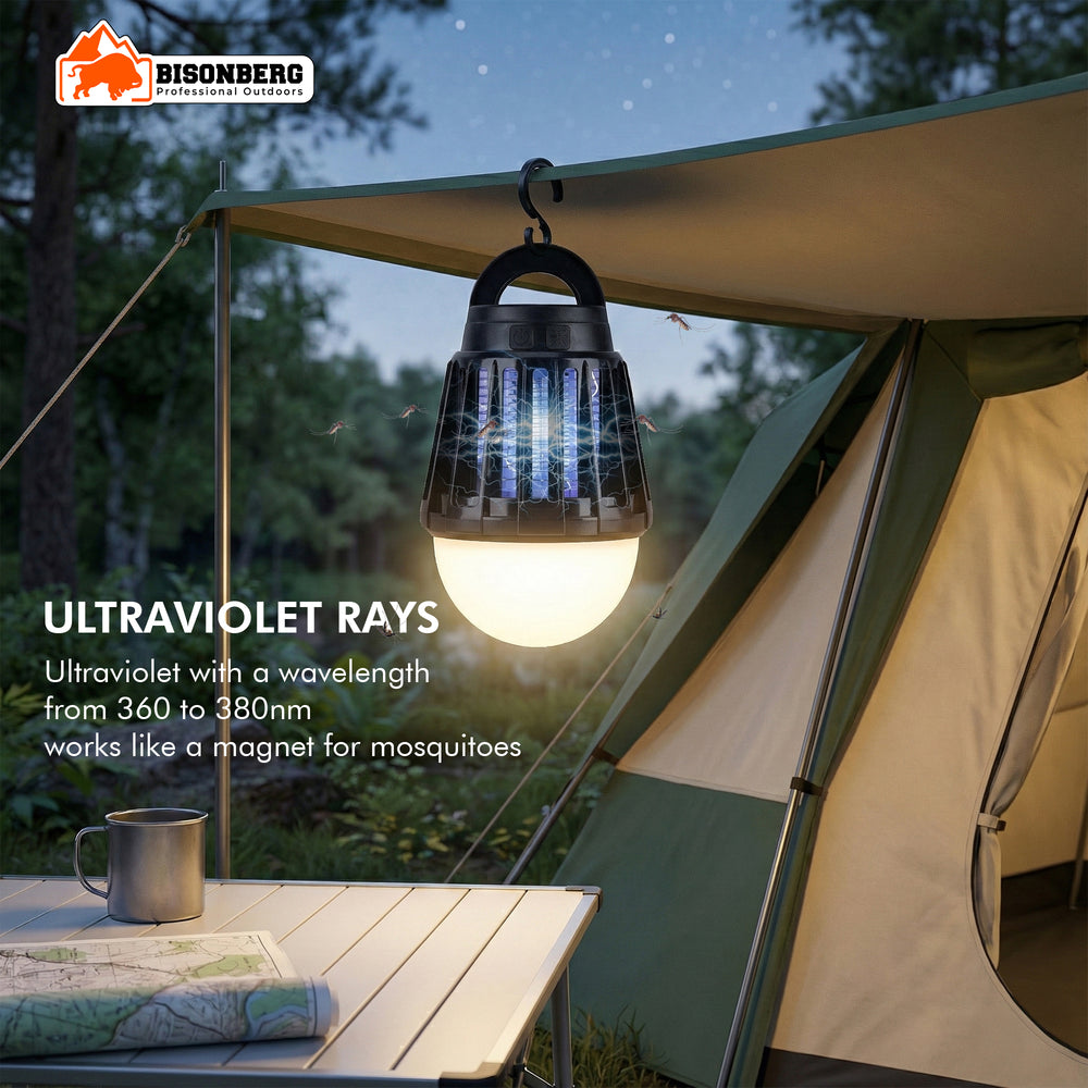 Camping Lantern with Mosquito Killer – 2-in-1 Bug Zapper Light image 1