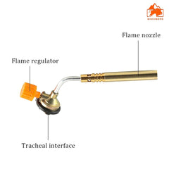 Generic Manual BBQ Blowtorch Cooking Soldering Butane Gas Torch Flame Full Copper Double Tube Ignition High Temperature Spray Gun image 3