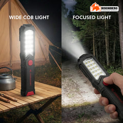 Rechargeable LED Work Light – Portable Magnetic COB Flashlight image 3