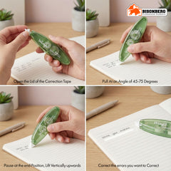 Correction Tape Roller – Smooth Easy-Use 6m White Tape image 1