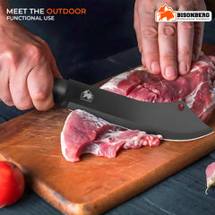 Kitchen Knife/Utility Knives for Kitchen Home & Outdoor Cooking Use Ideal for Portable, Travel - Black (Manual) image 2