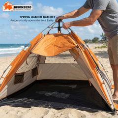 Automatic Pop-Up Camping Tent with Carry Bag – Waterproof Outdoor Family Shelter image 2