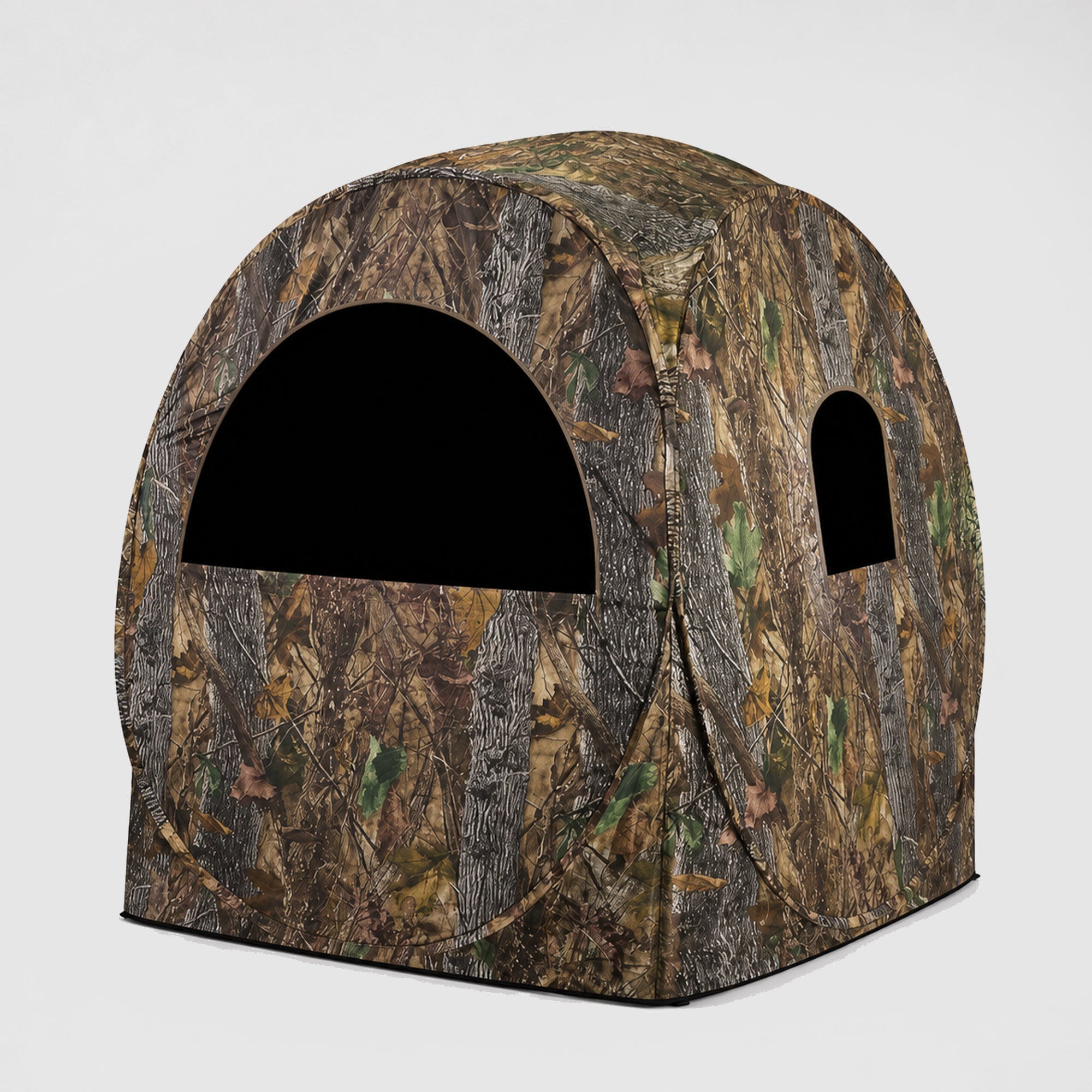 Hunting Blind, 270°View Portable Quick Setup Lightweight Camouflage Pop Up 3-Sided Ground Hunting Blind Tent with Portable Bag and Tent Stakes (Camo, 60 "Lx60 Wx64 H)