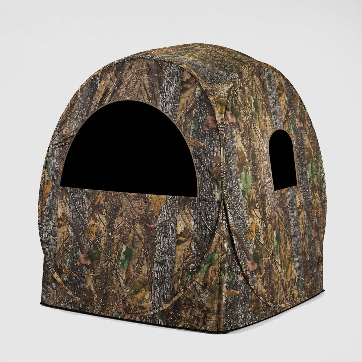Hunting Blind, 270°View Portable Quick Setup Lightweight Camouflage Pop Up 3-Sided Ground Hunting Blind Tent with Portable Bag and Tent Stakes (Camo, 60 "Lx60 Wx64 H)