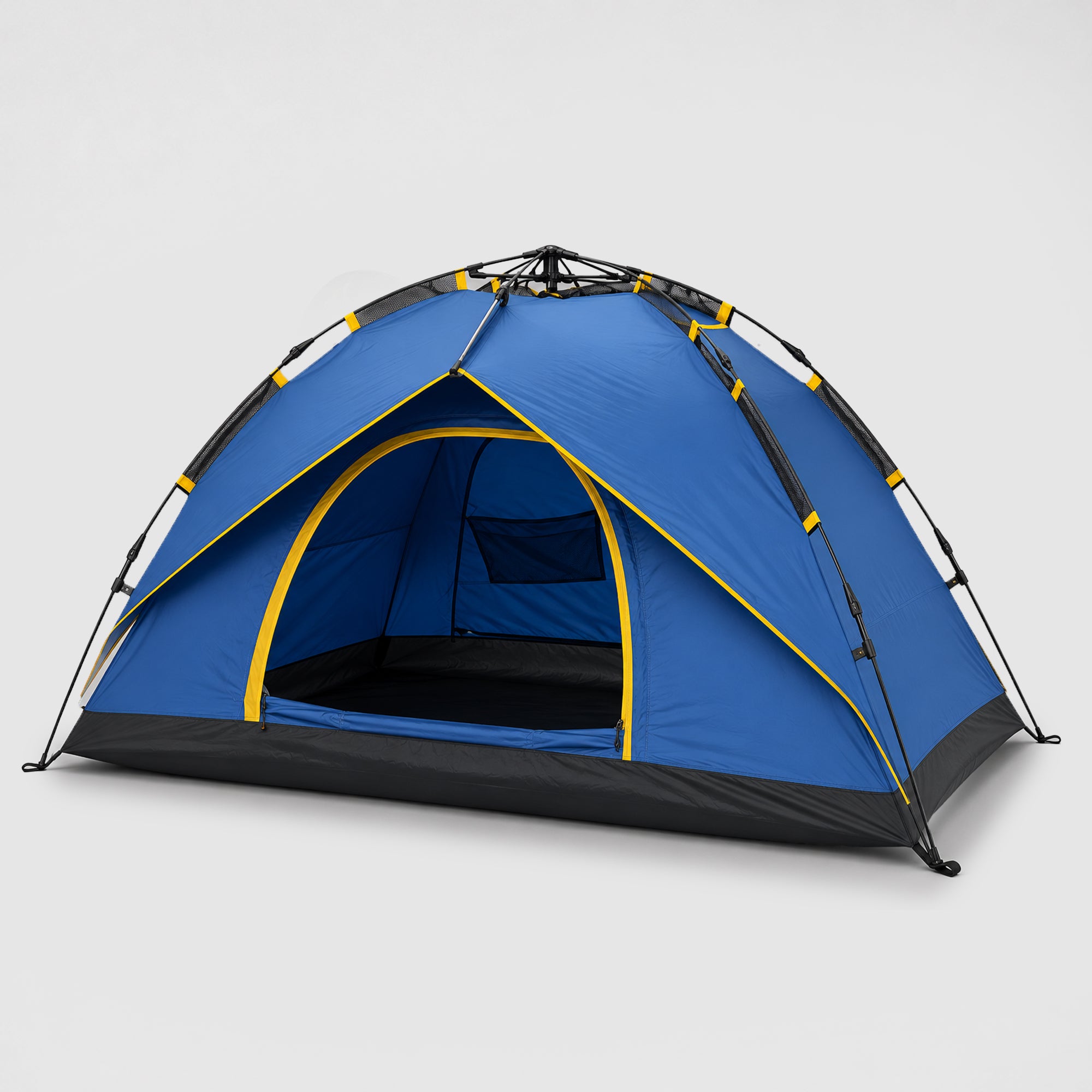 Bisonberg 3-4 Person Waterproof Dome Camping Tent | Lightweight Outdoor Hiking & Trekking Tent with Ventilation