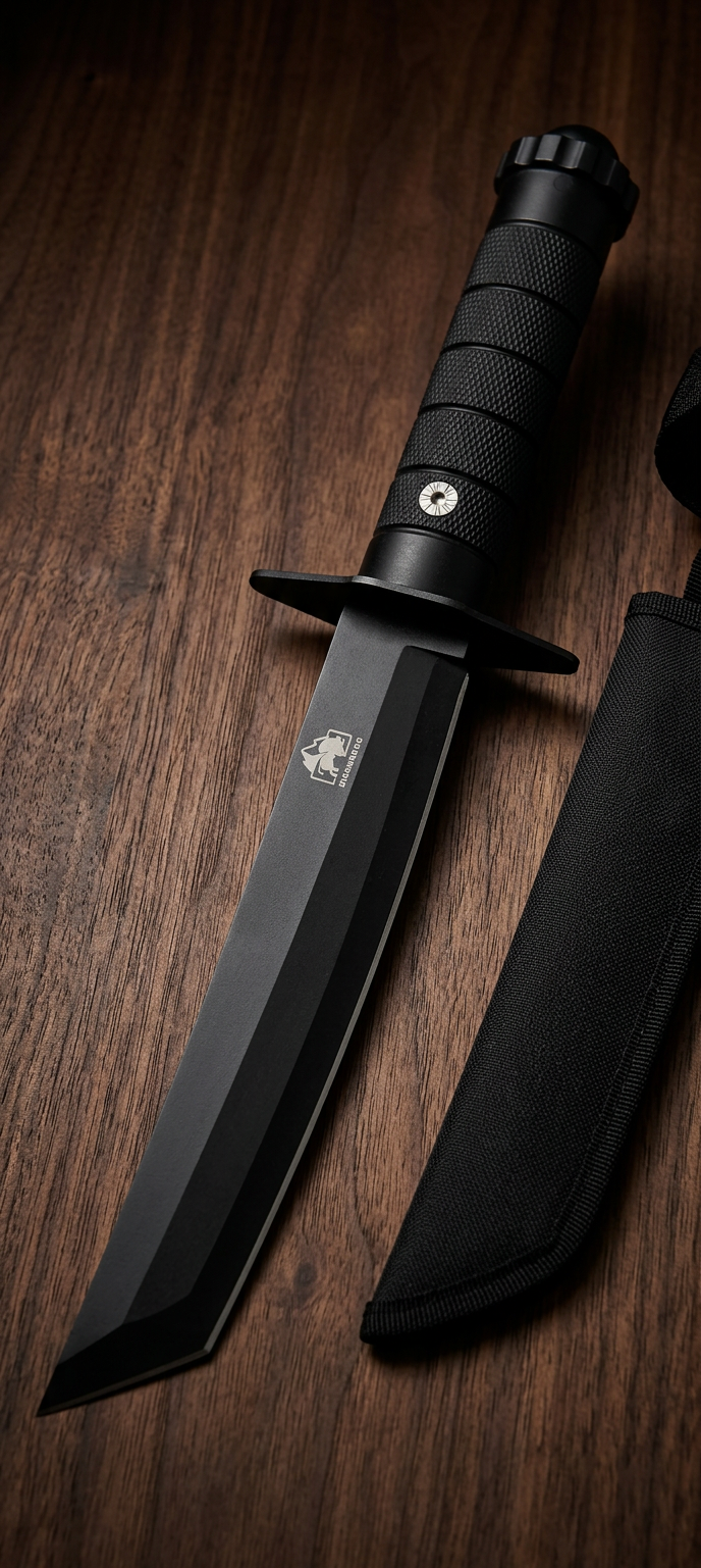 BISONBERG Kitchen Knife/Utility Knives for Kitchen Home & Office Use Ideal for Portable, Travel - Black (Manual) with Mini cooling towel
