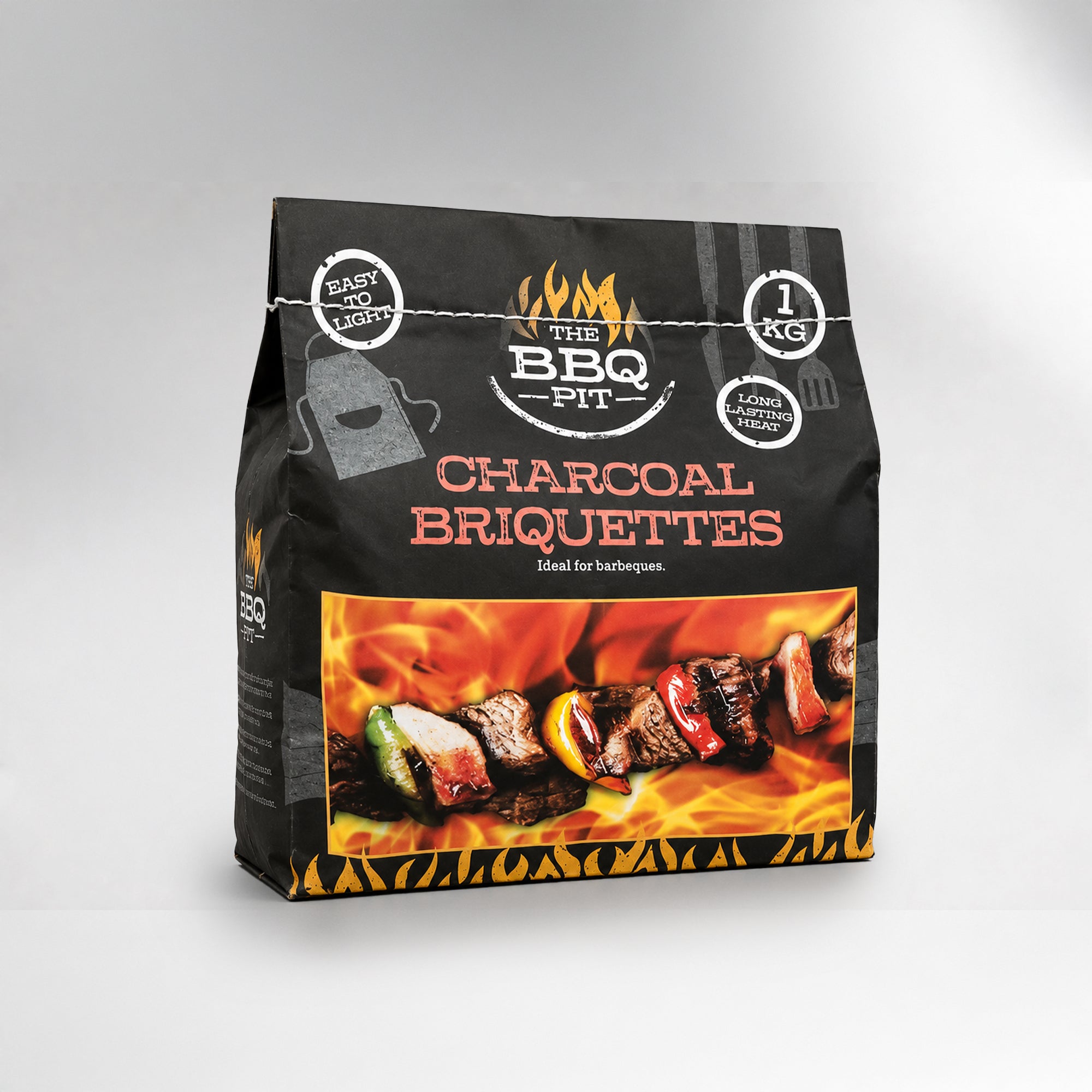 Bisonberg BBQ Charcoal Briquettes – 1KG | Long-Lasting Heat for Outdoor Grilling & BBQ