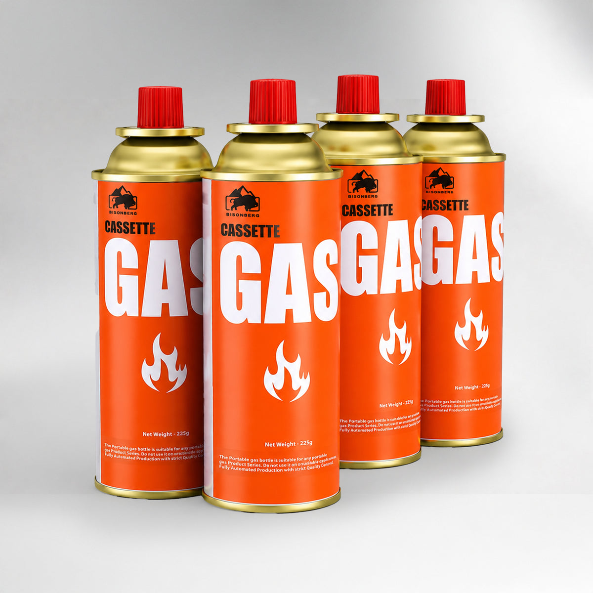 Butane Gas Canister 225g to Refill Flame Lighters, Small Stove, Flame Torch, Welding Fuel Gas, Camping Stove (with Universal Nozzle/Pin).