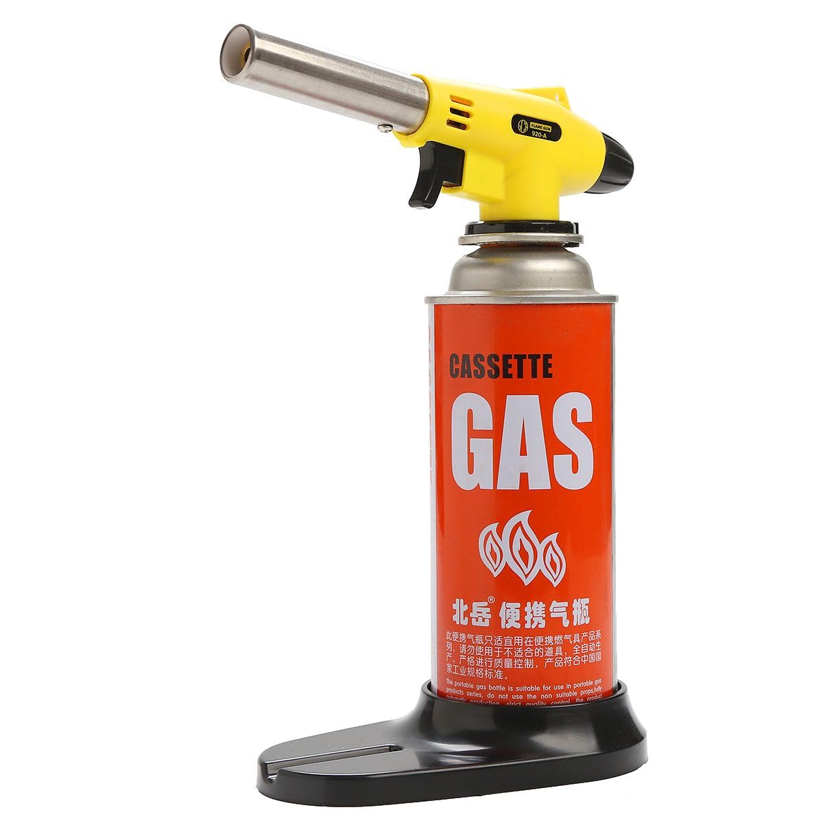 BisonBerg Automatic Camping Gas Torch Blowtorch Welding Flame Gun for Food With Butane Can image 0