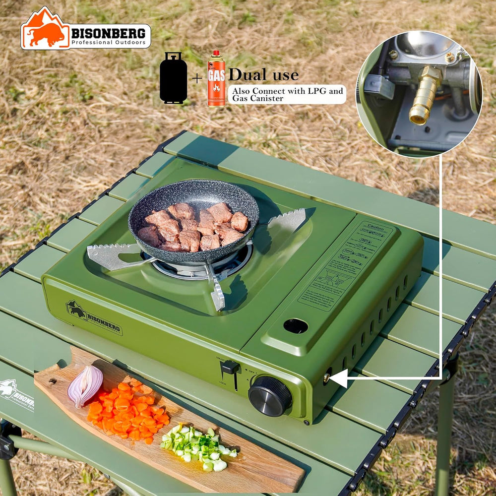 Camping Portable Gas Stove 2900W | Butane Gas Chulha for Outdoor Travel Stove, Trekking With 4 Butane Gas Canister image 3