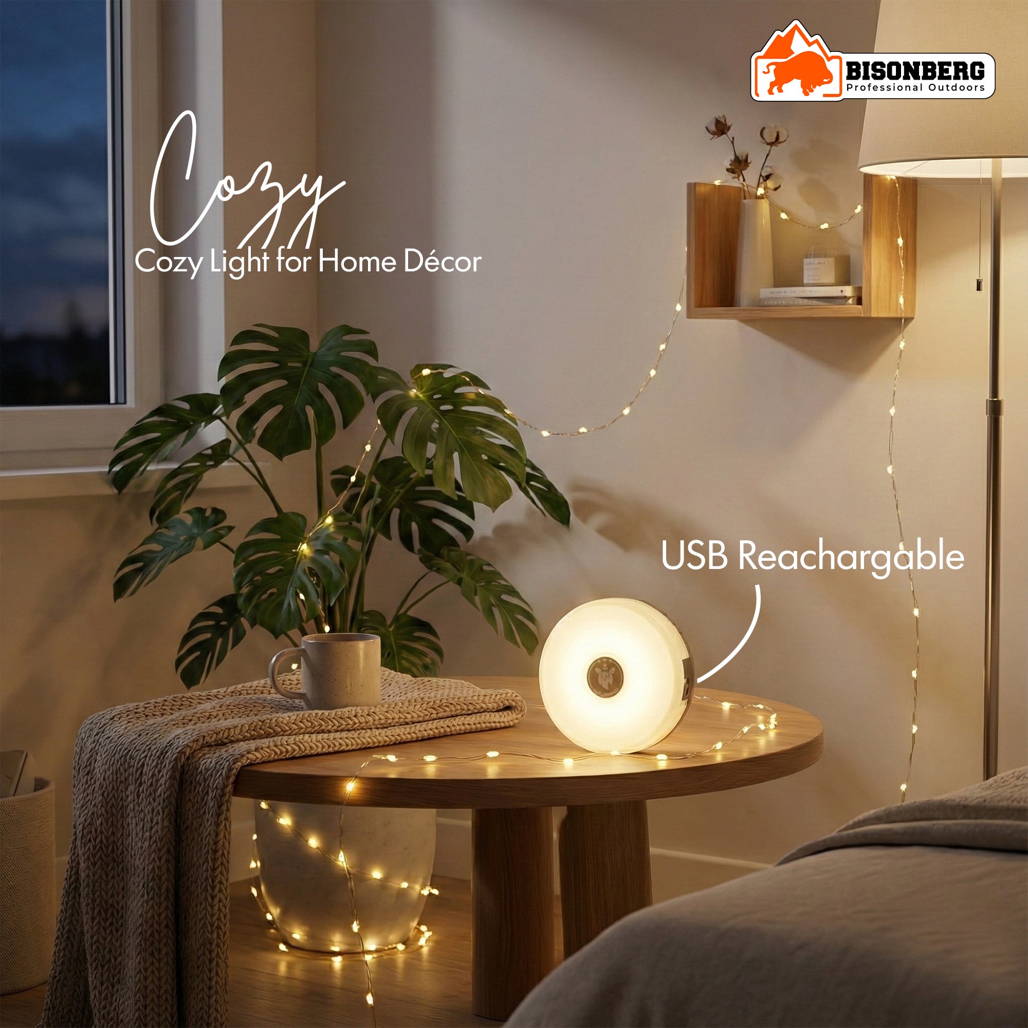 Multi-Function Camping Lamp with LED Light String – Portable Outdoor Light image 2