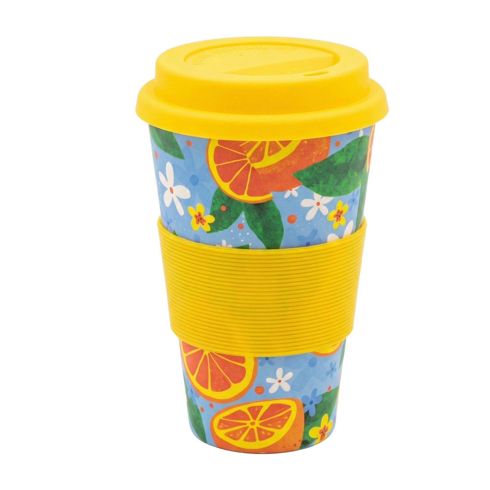 Reusable Travel Coffee Cup – Eco-Friendly Bamboo Fiber Mug with Lid image 0