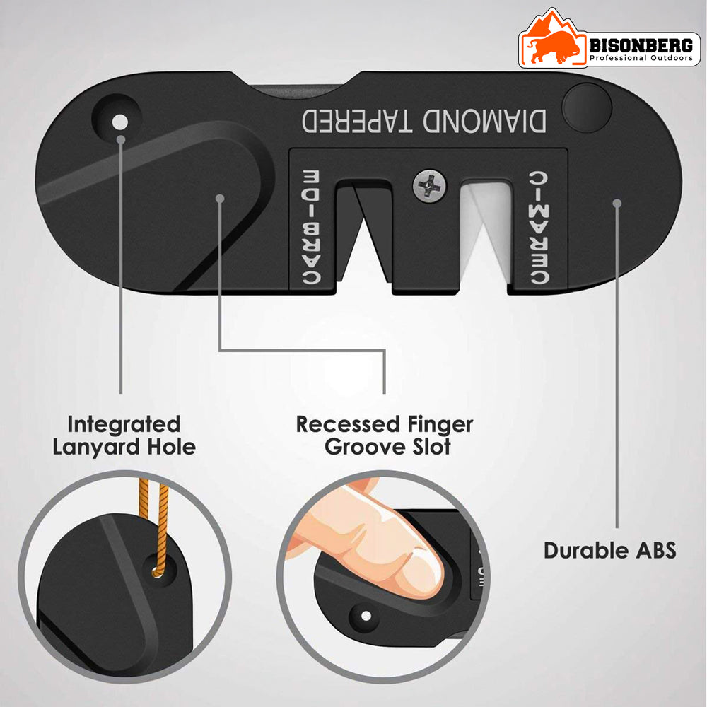 Manual Knife Sharpener, Kitchen Rod Sharpening Tool for Steel Knives image 4