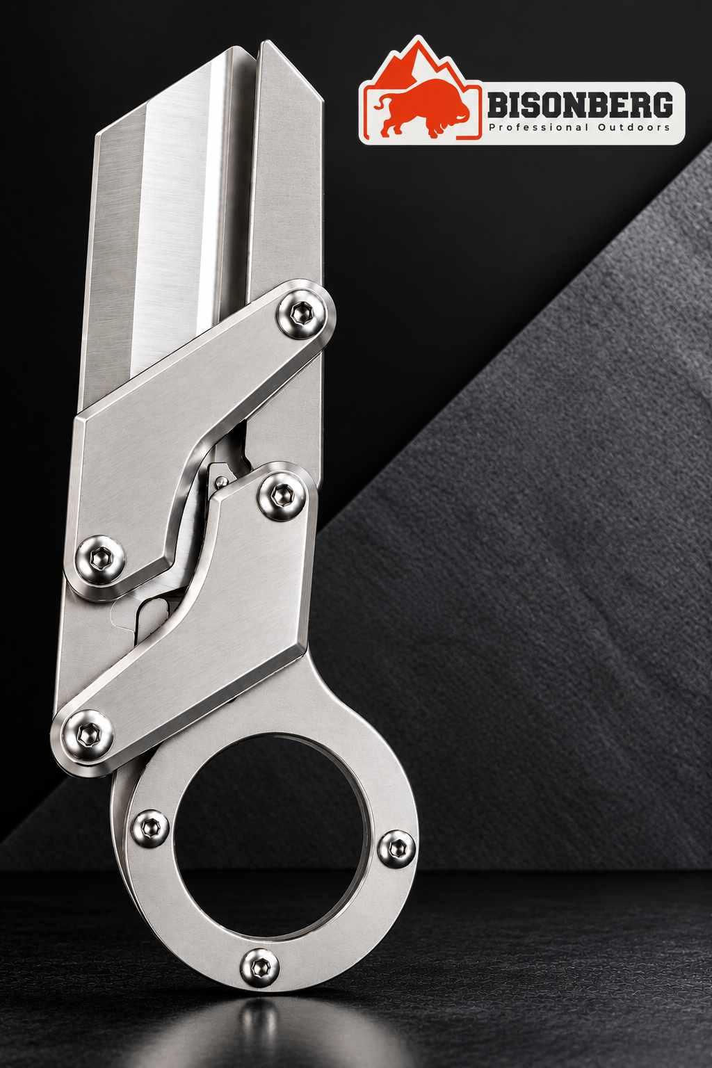 Bisonberg| Premium Stainless-Steel Folding Knife & Camping,Hiking, EDC, And Outdoor Activities