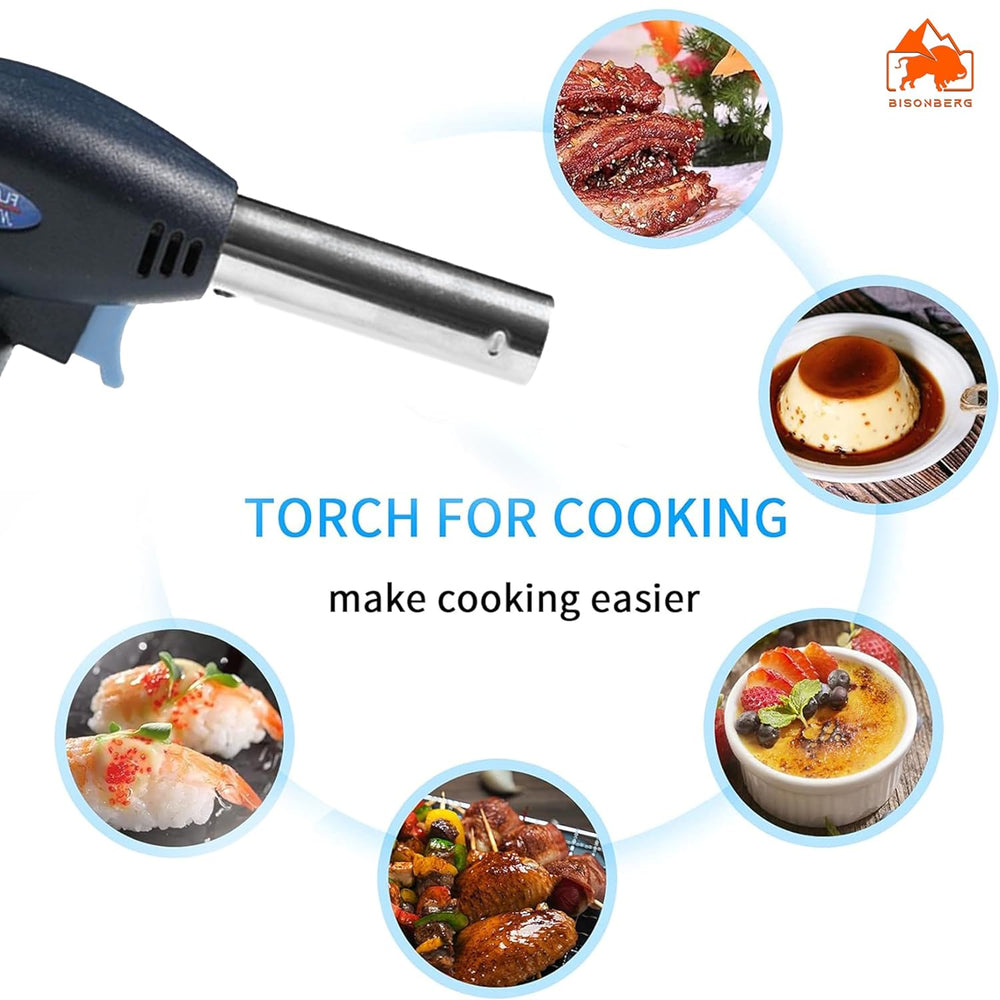 Flamethrower Butane Burner Auto Ignition Camping Weldin Blow Torch for Creme Brulee, Kitchen, Cooking, BBQ image 8