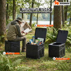 Portable Camping Toilet – Foldable Outdoor Travel Toilet Seat image 2