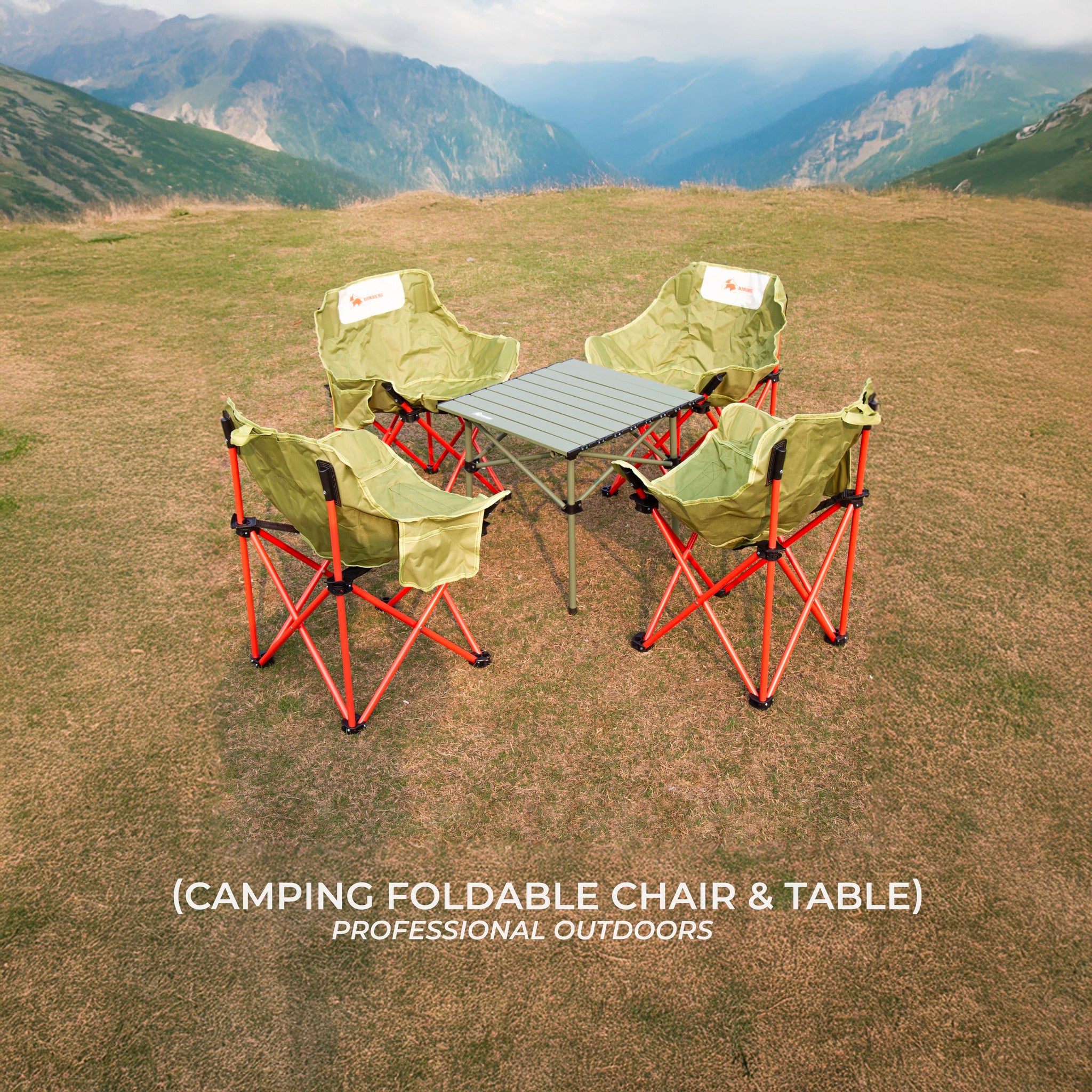 BISONBERG Aluminium Folding Camping Table Adjustable Height Table for Camping, Fishing, Hiking, Travel, Picnic, Beach - Aluminum (Square) image 3