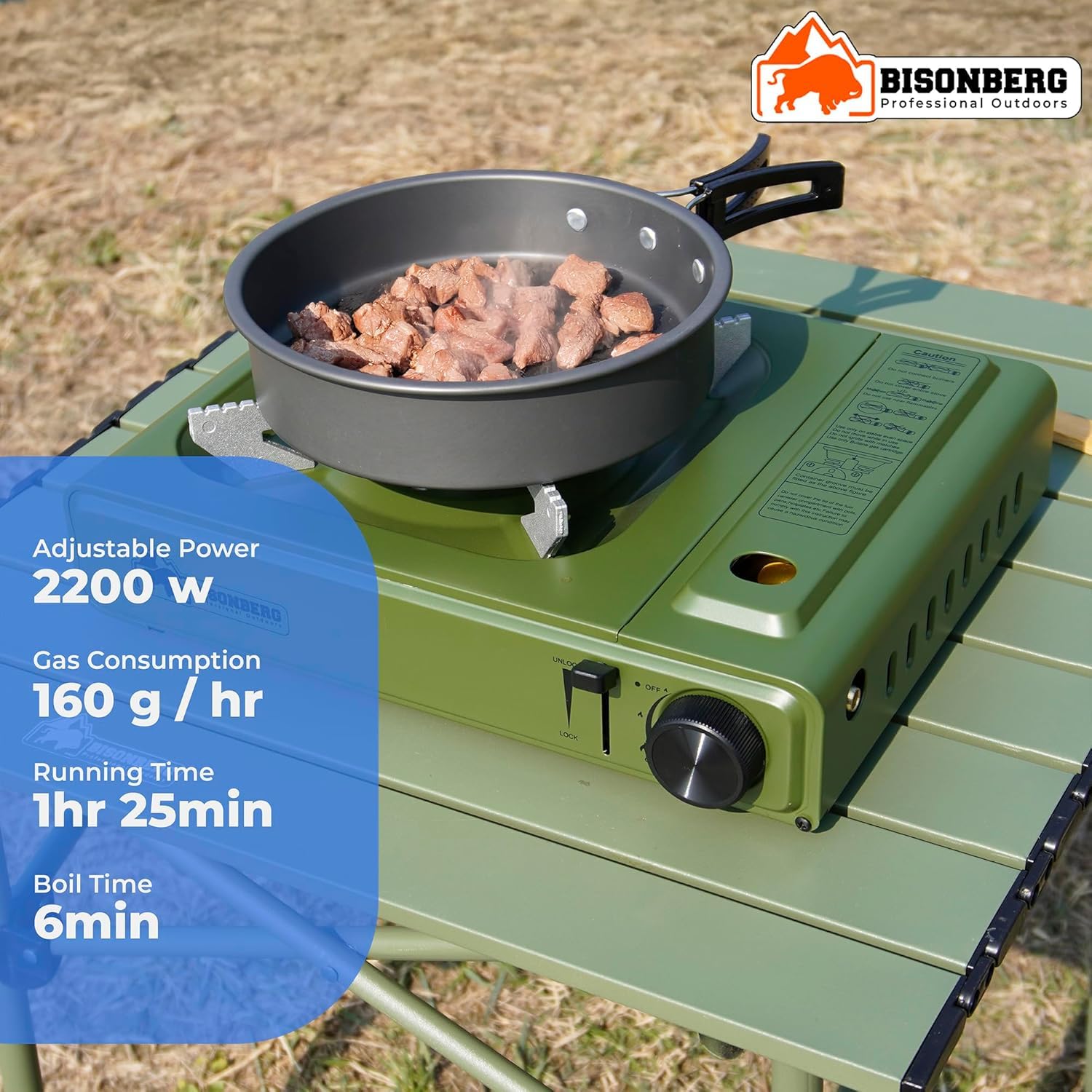 Camping Portable Gas Stove 2900W | Butane Gas Chulha for Outdoor Travel Stove, Trekking With 4 Butane Gas Canister image 5