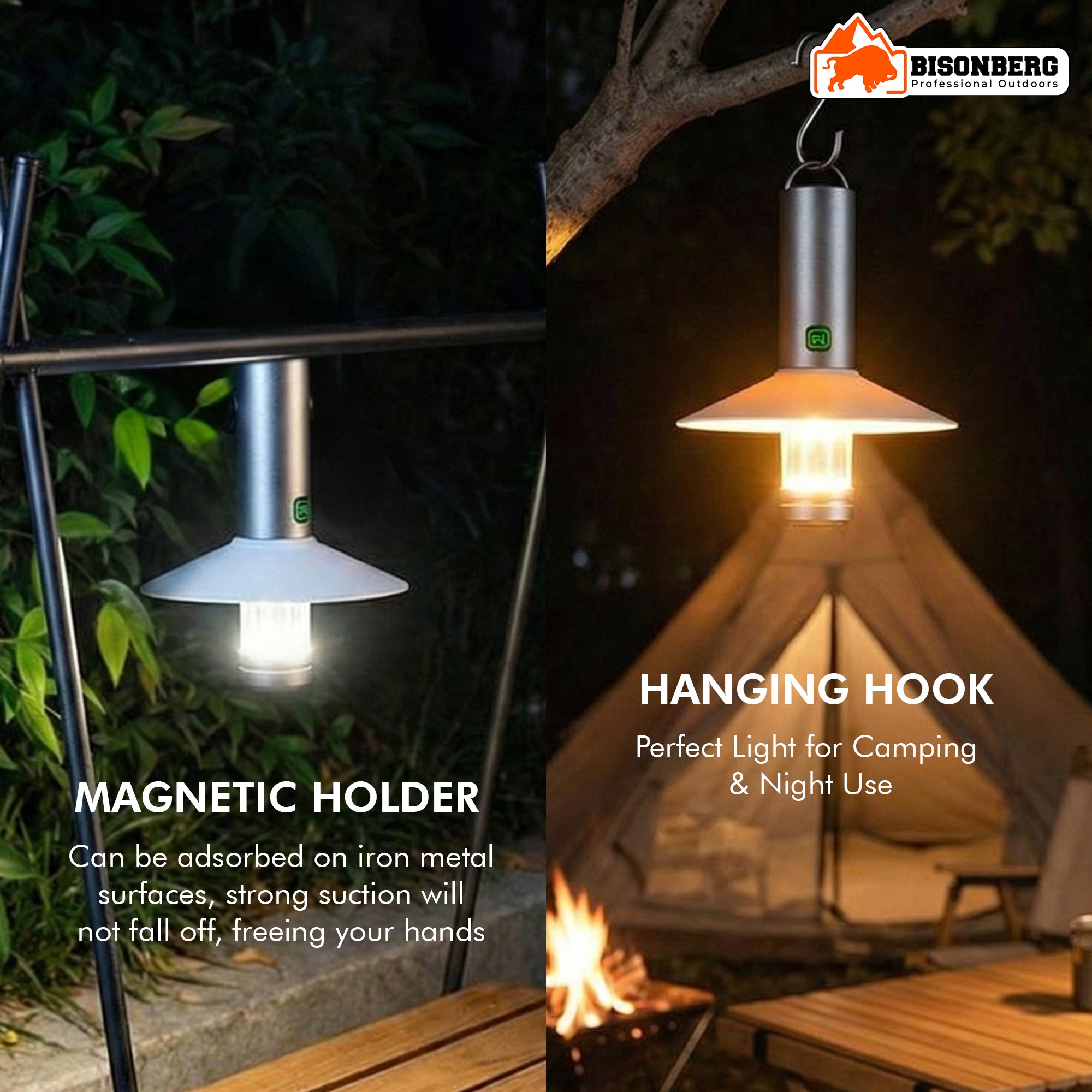 Rechargeable Camping Lamp with Shade – Portable LED Outdoor Light image 3