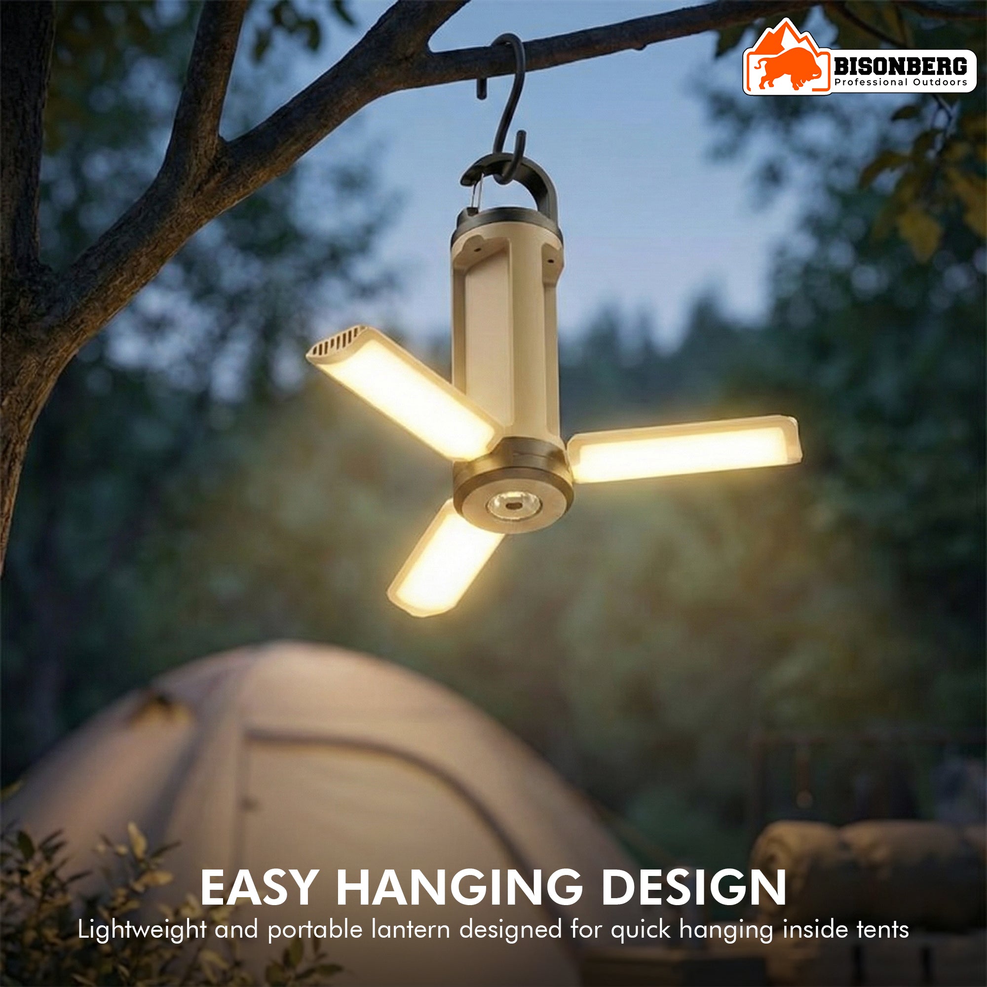 Rechargeable Camping Lantern – Portable LED Folding Outdoor Light image 6
