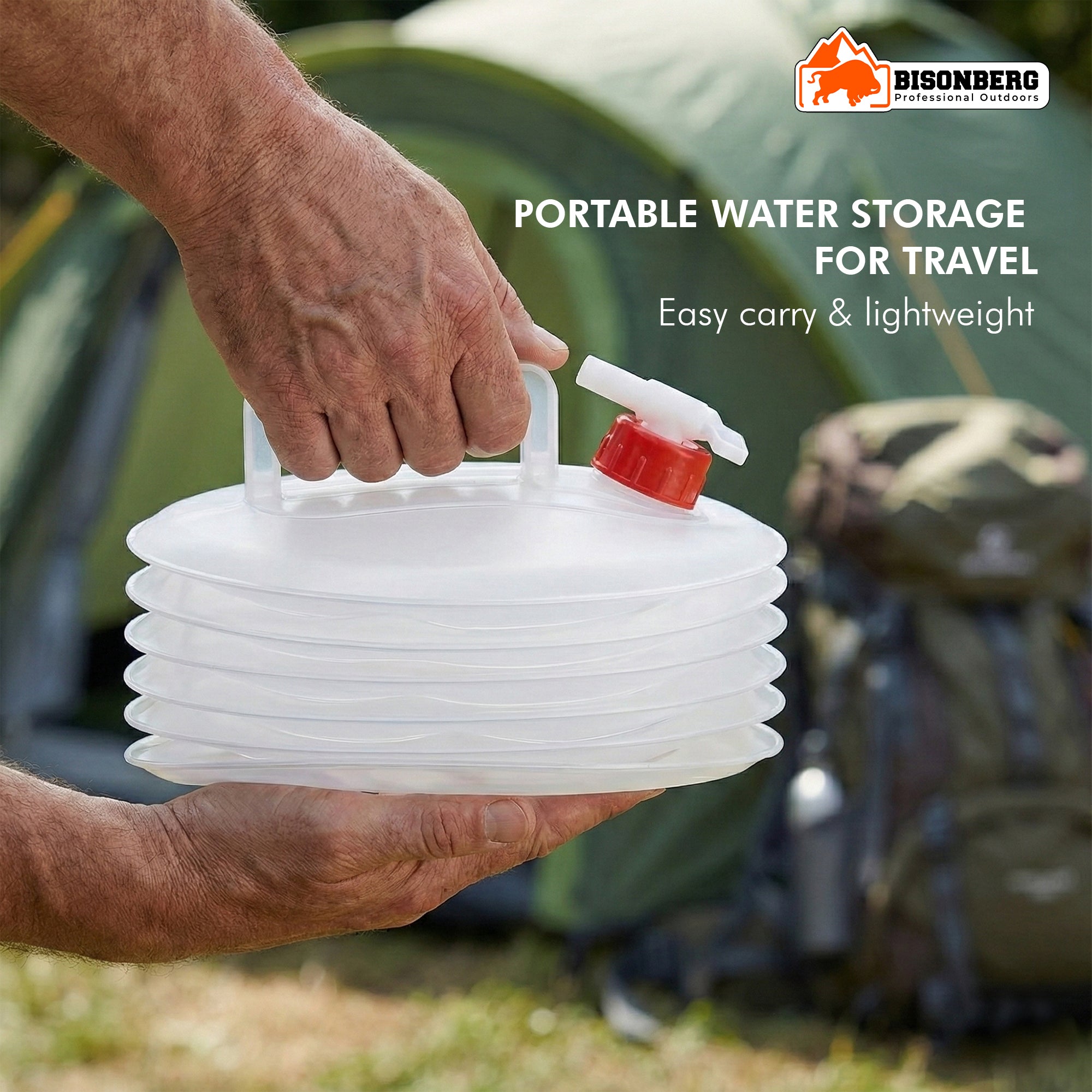 Collapsible Water Container – Portable Foldable Camping Jug with Tap image 4