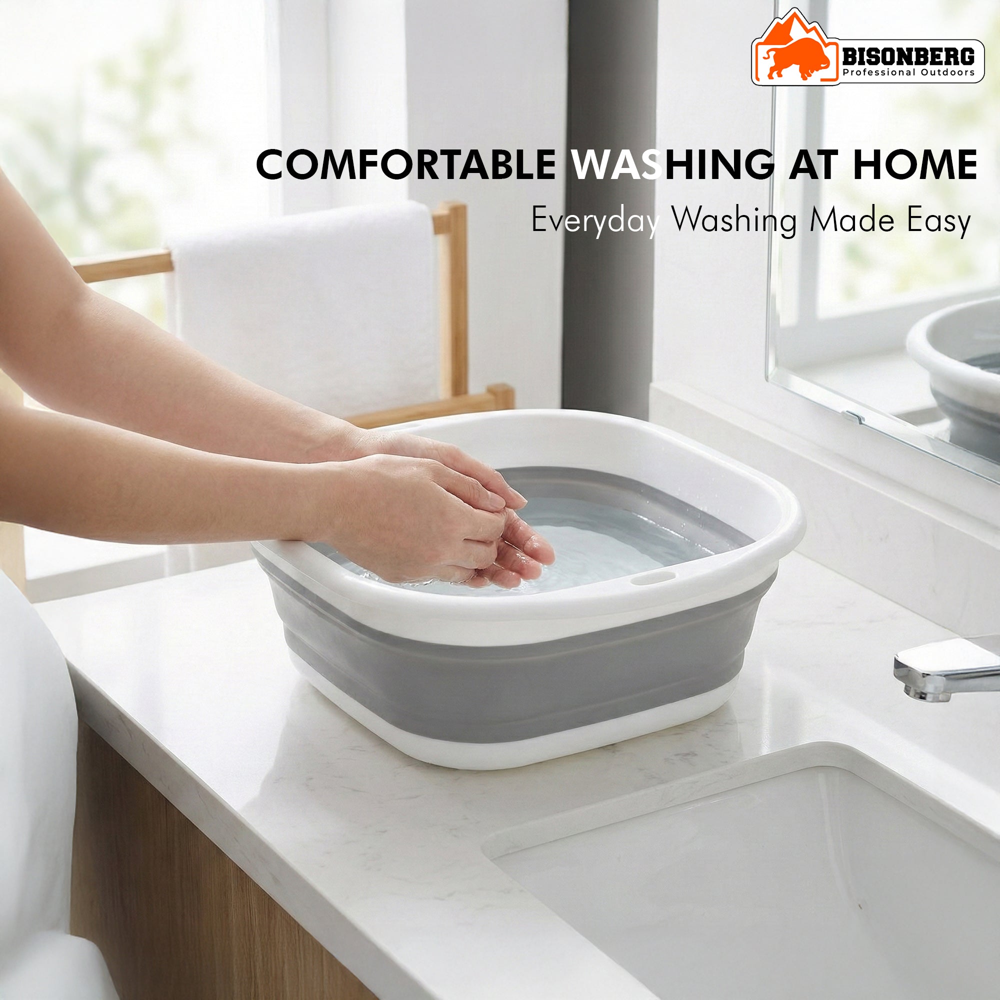 Collapsible Washing Basin Set – Foldable Multi-Purpose Storage Tubs image 5