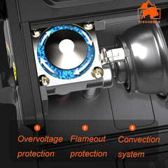 Stainless-Steel Mini Portable Camping Stove 2900W image 1