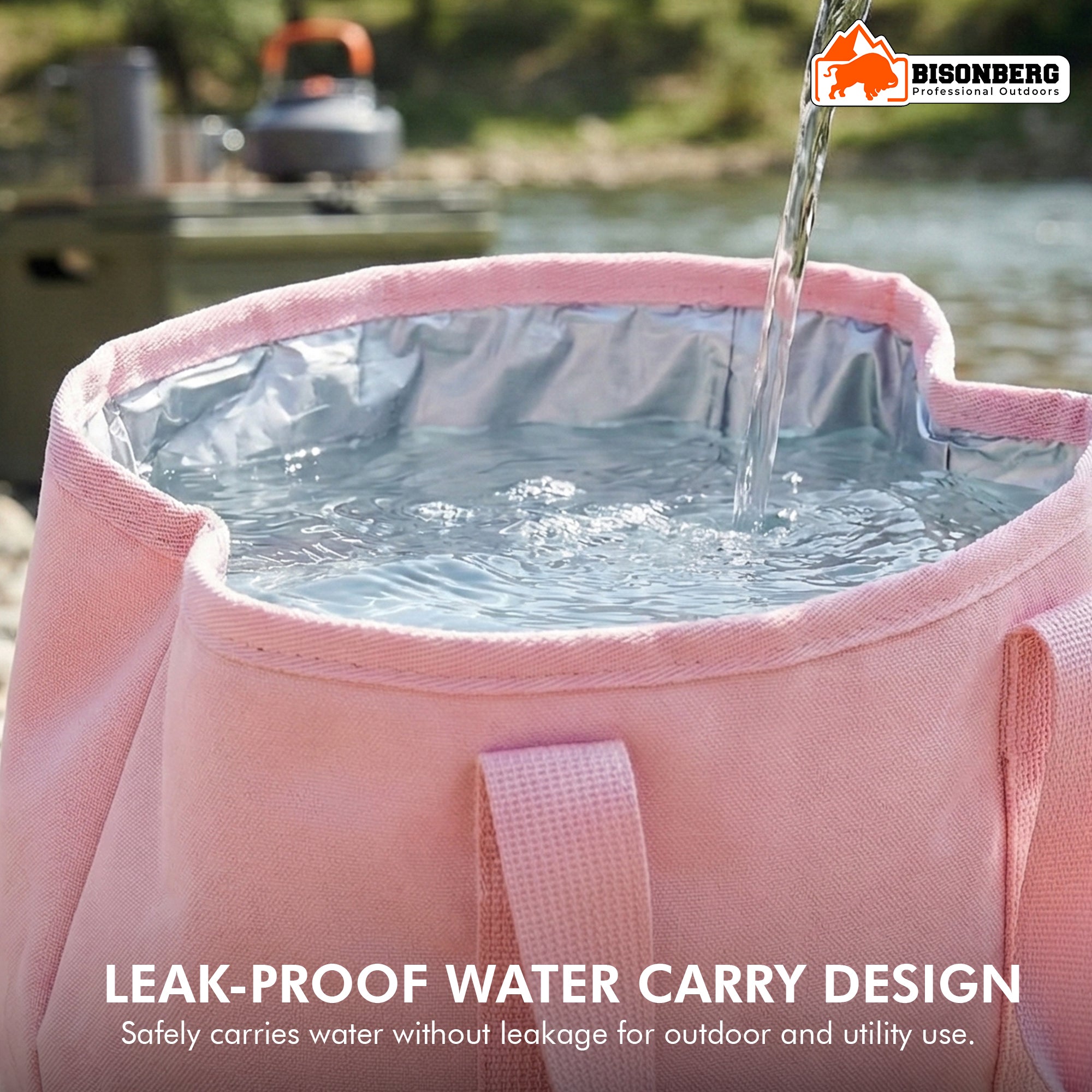 Portable Insulated Water Bucket Bag – Foldable image 4