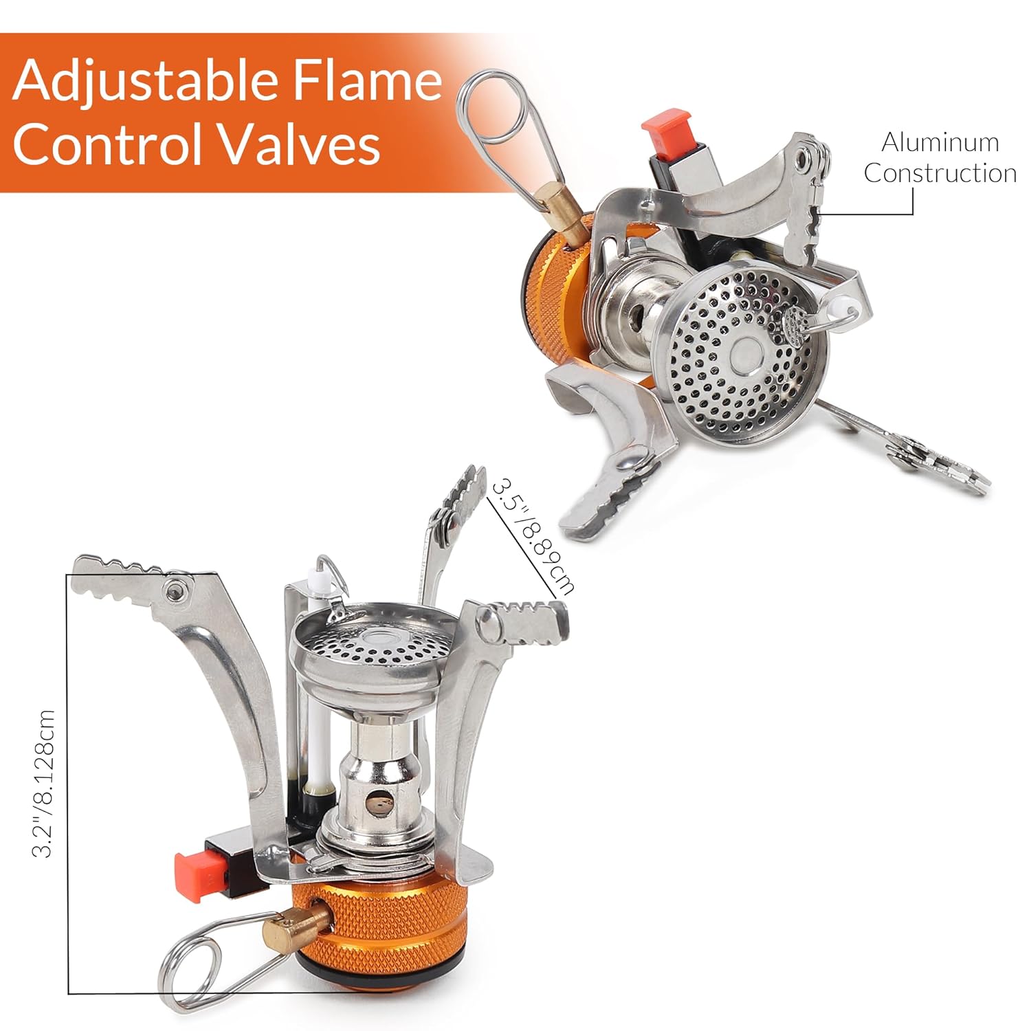 Portable Stove | Butane Gas Burner | Camping, Hiking, Picnic | Stainless Steel Body | Folding Furnace image 3