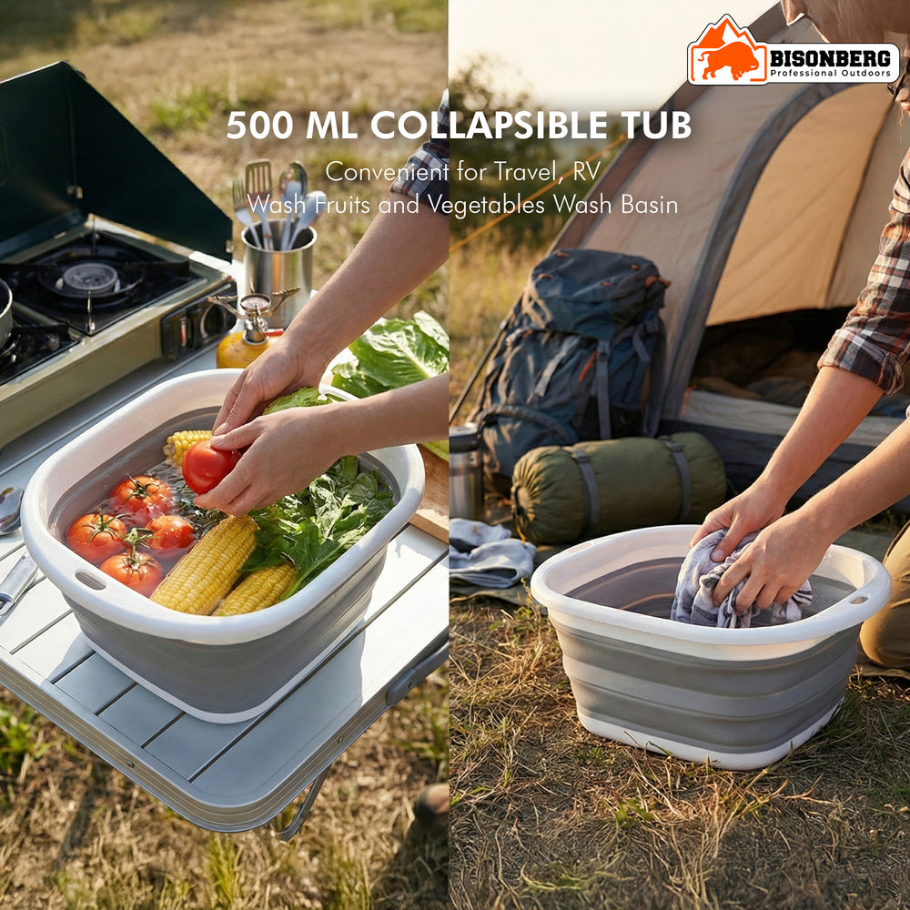 Collapsible Washing Basin Set – Foldable Multi-Purpose Storage Tubs image 1