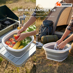 Collapsible Washing Basin Set – Foldable Multi-Purpose Storage Tubs image 1